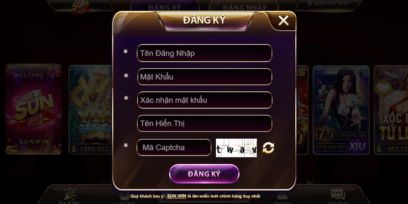 Hướng dẫn các thao tác đăng ký sunwin nhanh chóng chỉ trong 30s